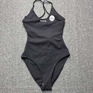 Hurley Women's OAO Solid Racerback Moderate One-Piece Swimsuit